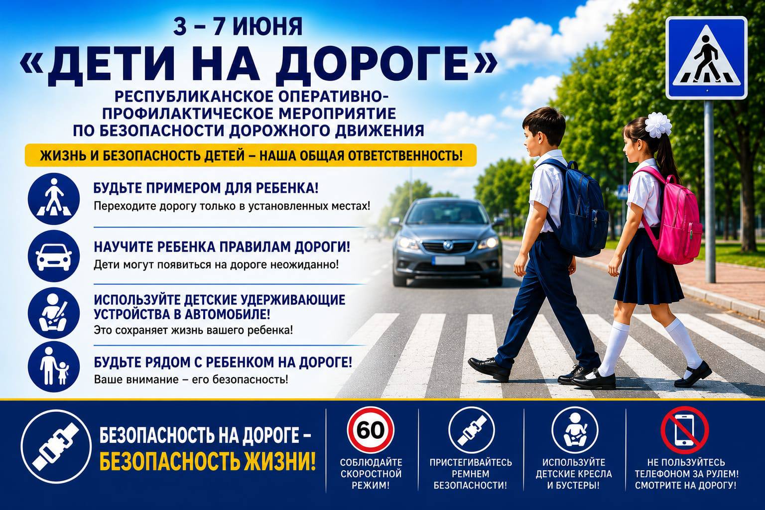 Дети на дороге — в области Абай рассказали, как сберечь&hellip;